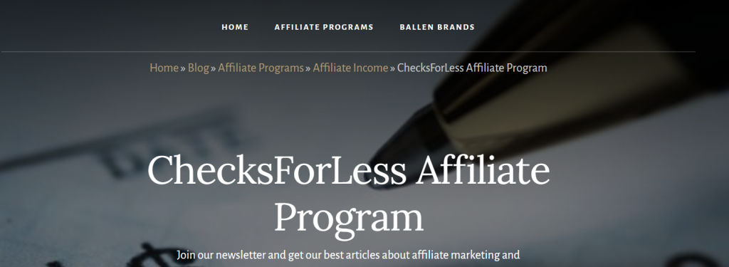 Checksforless: A Full Review of the Leading Affiliate program checksforless